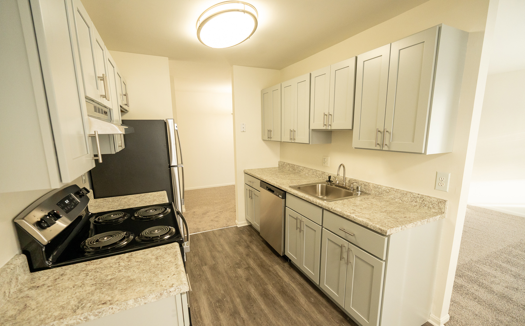 updated kitchen cabinetry